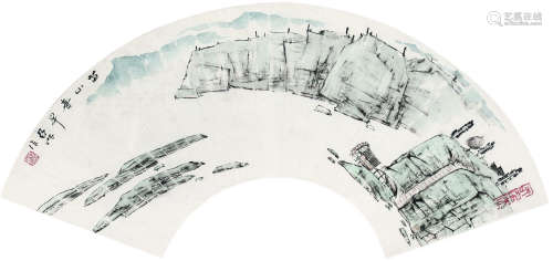 亚明（1924～2002） 山水 镜心 纸本设色
