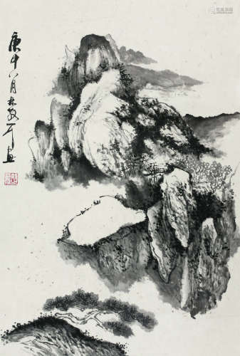 林散之（1898～1989） 1980年作   山水 镜心 纸本水墨