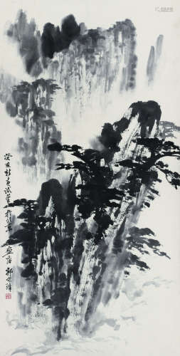 郭传璋（1912～1990） 1983年作   山水 立轴 纸本设色