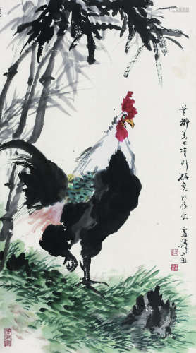王雪涛（1903～1982） 大吉图 立轴 纸本设色