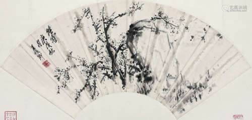 吴昌硕（1844～1927） 1910年作   梅花 镜心 纸本水墨