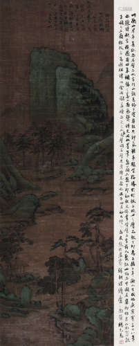 文徵明（1470～1559） 山水 立轴 绢本设色