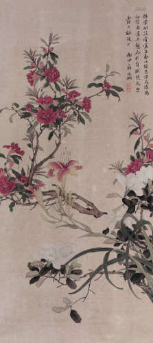 蒋廷锡（1669～1732） 玉兰凌霄 立轴 纸本设色