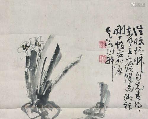 黄慎（1687～1766） 水仙 立轴 纸本设色