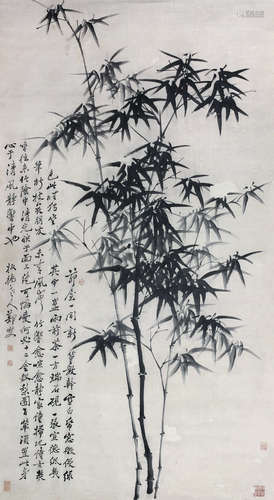 郑板桥（1693～1765） 竹 立轴 纸本水墨