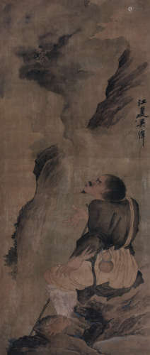 吴伟（1459～1508） 铁拐李 立轴 绢本设色