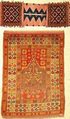 (2 Lots) 1x Anatolian Rug, 1x Heybe,