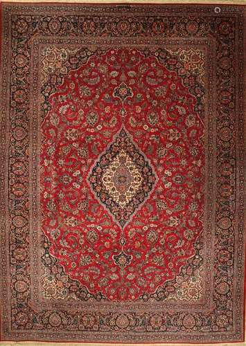 Kurk Kashan Carpet (Signed),