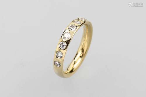 18 kt gold ring with brilliants