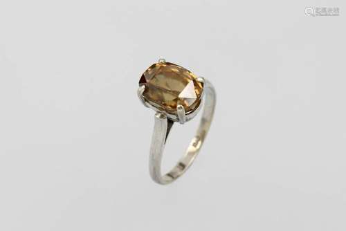 14 kt gold ring with zircon