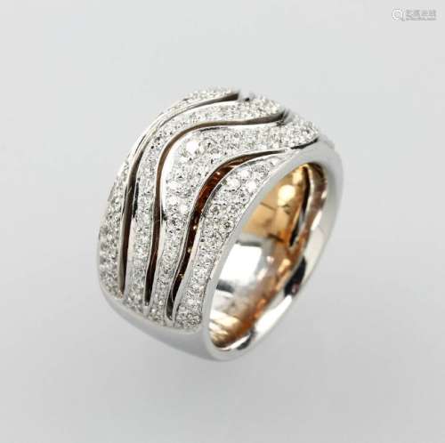 18 kt gold LEO WITTWER bandring with brilliants