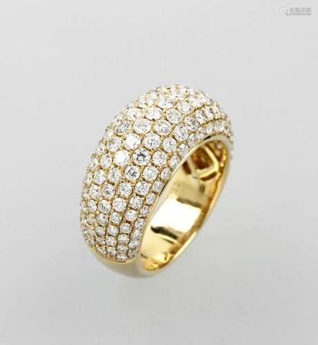 18 kt gold ring with brilliants