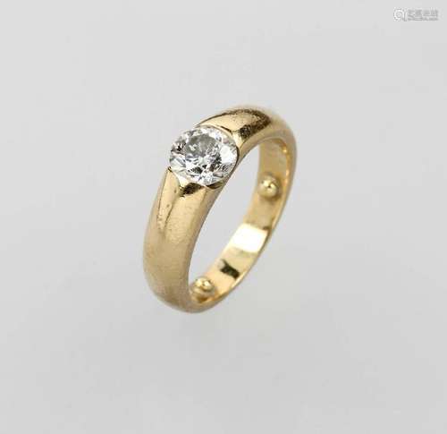 18 kt gold ring with brilliant