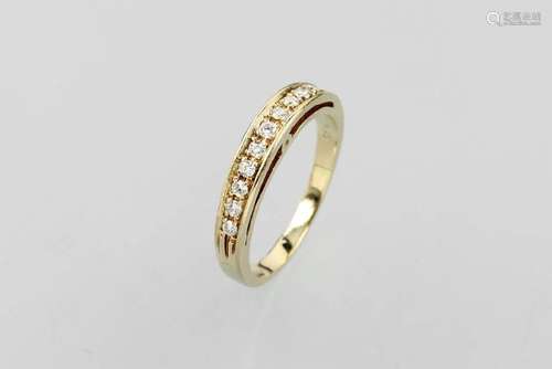 14 kt gold ring with brilliants