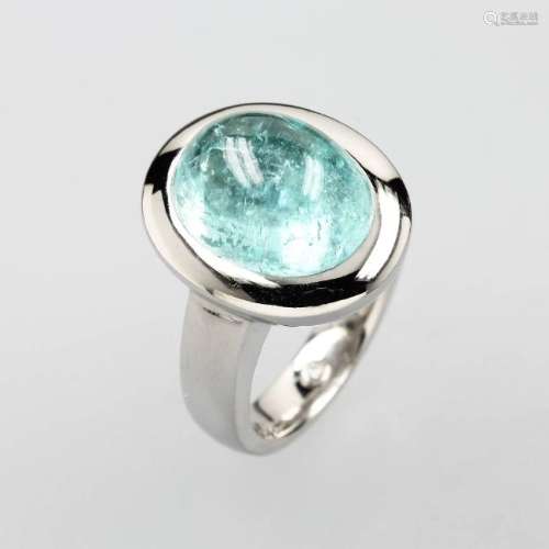 18 kt gold NOOR ring with paraiba tourmaline