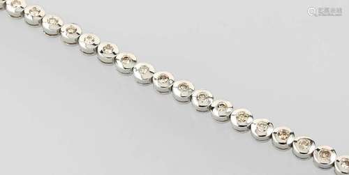 14 kt gold bracelet with brilliants