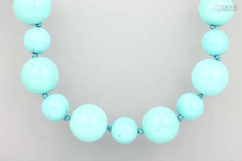 Necklace with turquoise