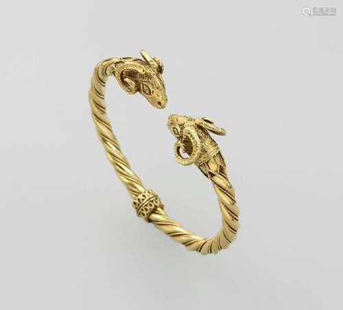 18 kt gold bangle 'aries'