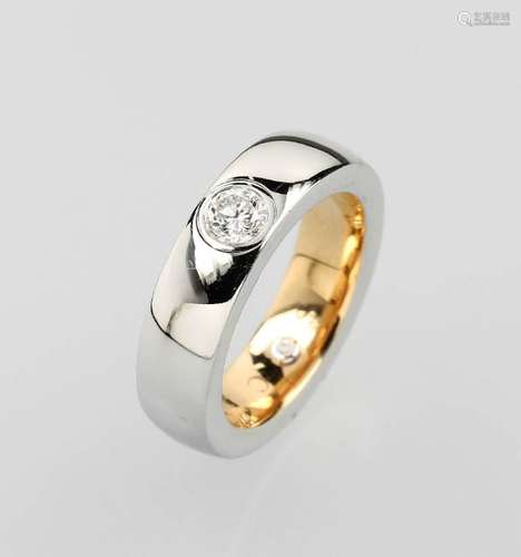 18 kt gold ring with brilliant