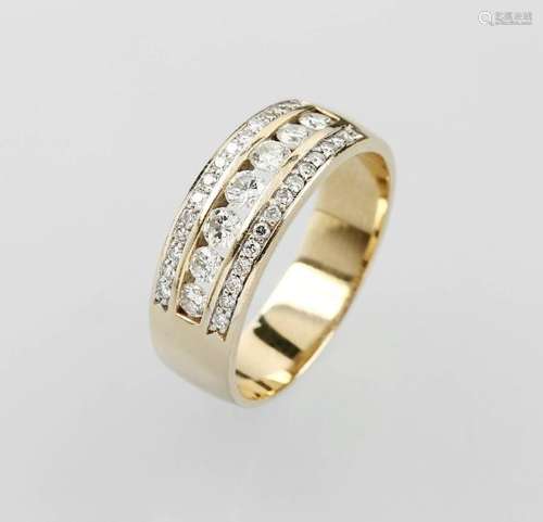 14 kt gold FABIANI ring with brilliants