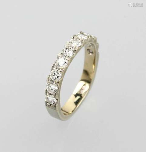 14 kt gold ring with brilliants