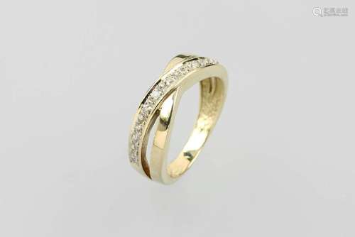 14 kt gold ring with diamonds