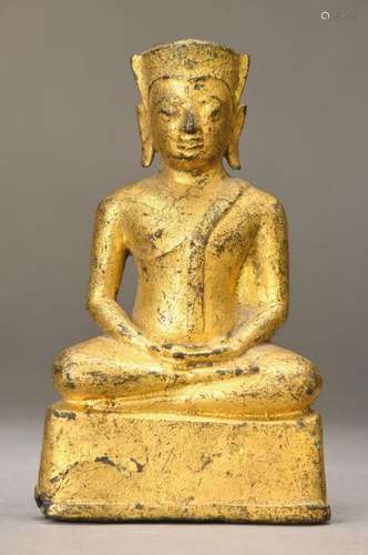 Sculpture a seated Buddha