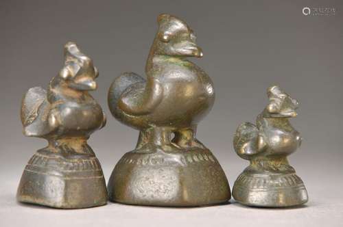 3 weights in shape of ducks