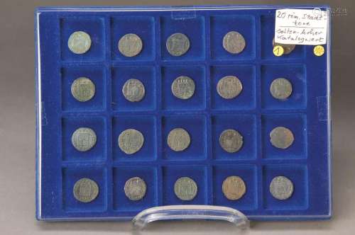 20 roman coins with town Tor