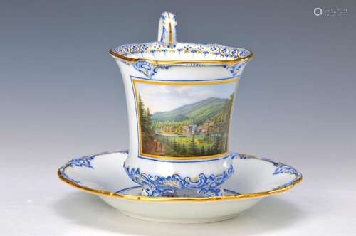 Large cup with saucer