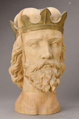 Sculpture of a King's head