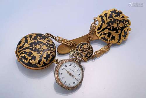 Watch chatelaine, german approx. 1870
