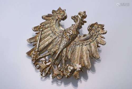 Applique Prussian eagle with scepter and apple