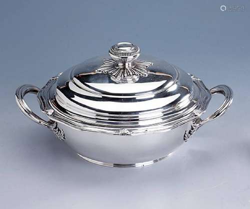 Cover bowl, France approx. 1900, silver 950