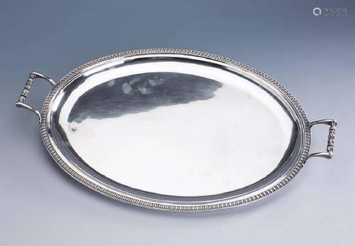 Platter, 800 silver, approx. 1480 g