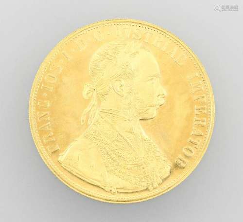 Gold coin, 4 ducats, Austria-Hungary, 1915