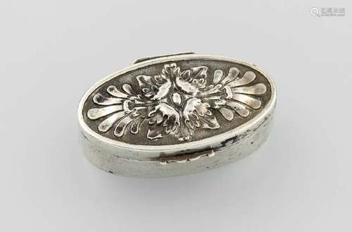 Pill box, France approx. 1820, silver