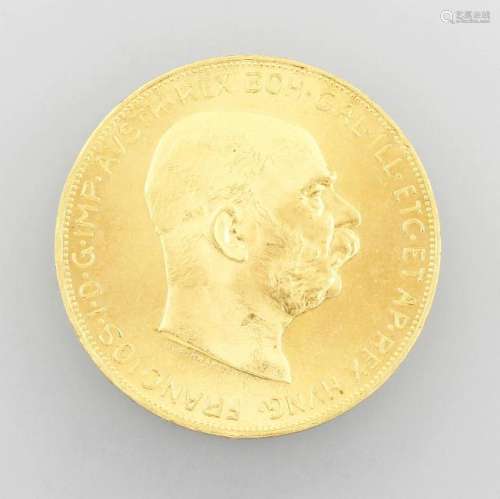Gold coin, 100 kroner, Austria-Hungary, 1915