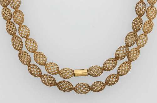 Necklace made of hair braid, Bonn approx. 1830/40