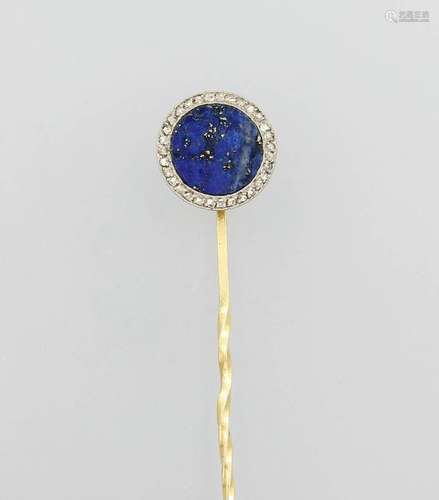 18 kt gold CARTIER tiepin with lapis lazuli and