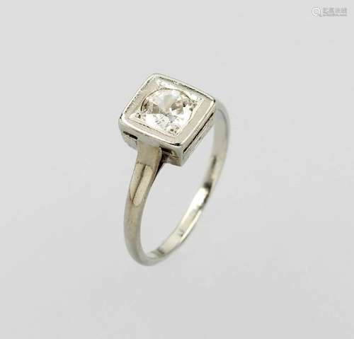 Platinum ring with diamond