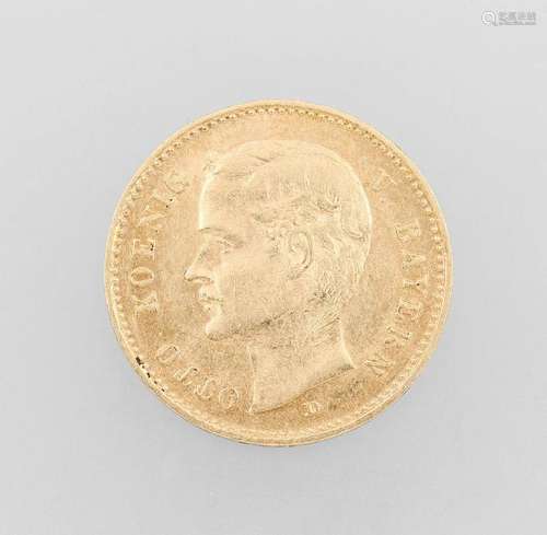 Gold coin, 10 Mark, Bavaria, 1911