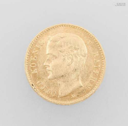 Gold coin, 10 Mark, Bavaria, 1911