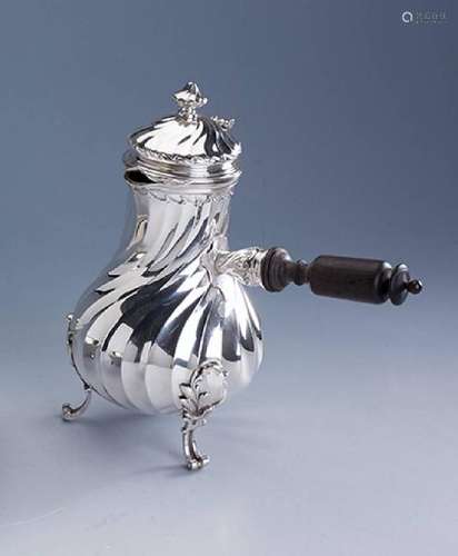 Chocolate pot, France approx. 1900, silver 950