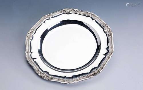 Platter, France approx. 1900, silver 950