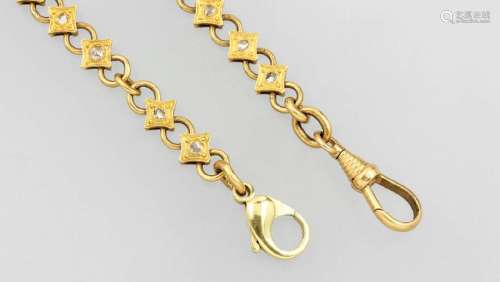 18 kt gold watch chain, german approx. 1830/40