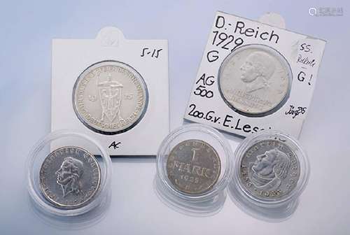 Lot 7 silver coins