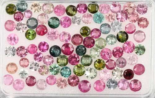 Lot loose tourmalines