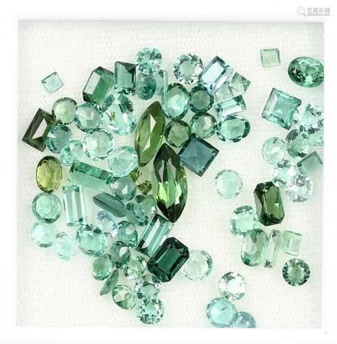 Lot loose tourmalines