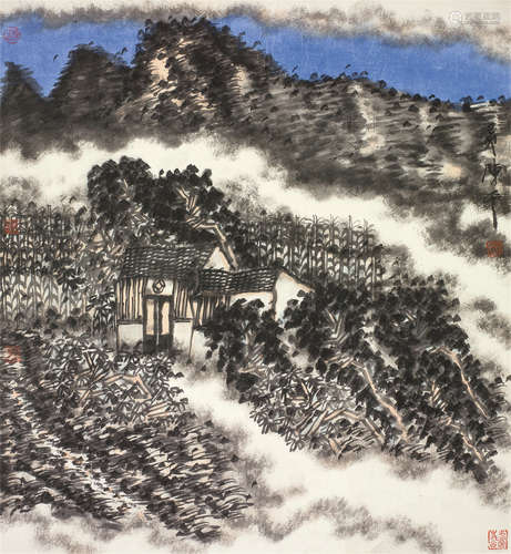 陈平（b.1958） 山居图 镜心 设色纸本